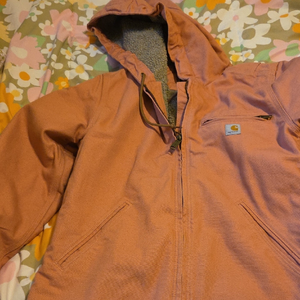 Carhartt Dusty Rose Hooded Jacket